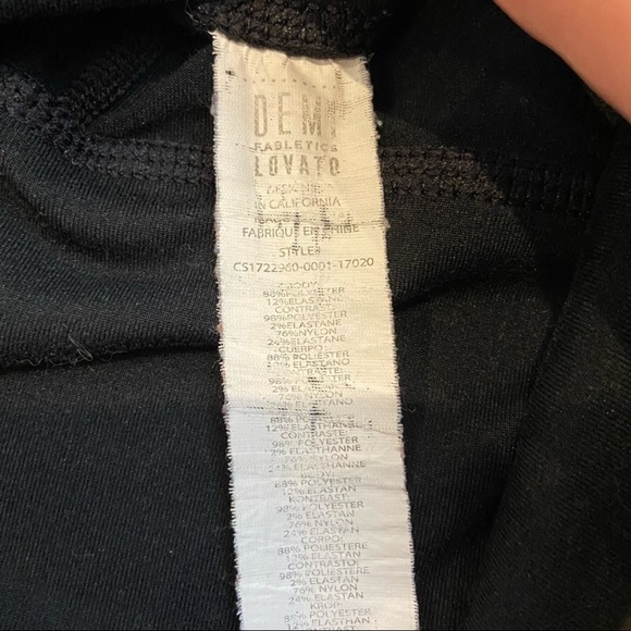 FABLETICS x Demi Lovato Leggings High Waisted Mesh Power Hold 7/8 Black XS - Picture 5 of 7